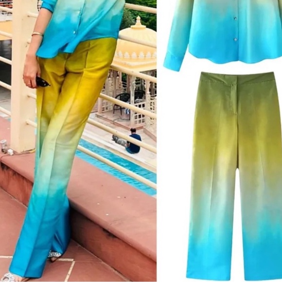 ZARA TIE DYE PRINT PANTS - Picture 5 of 16